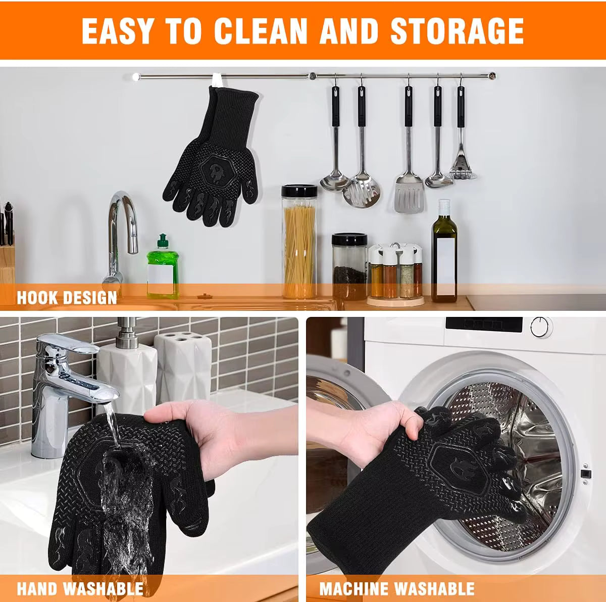 AntiCut® 800 Degree High Temperature Heat Resistant Gloves