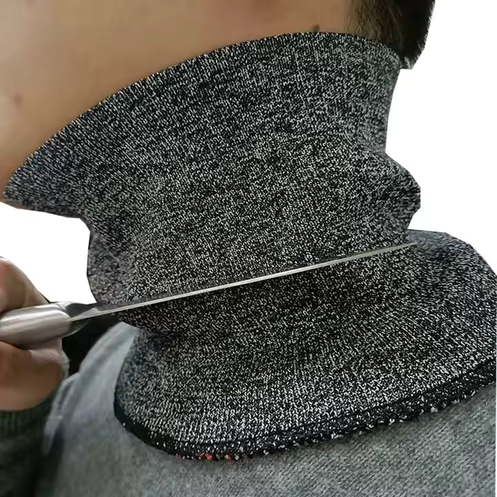 AntiCut® Level 5 Protection HPPE Cut Resistant Neck Throat Protector Cover
